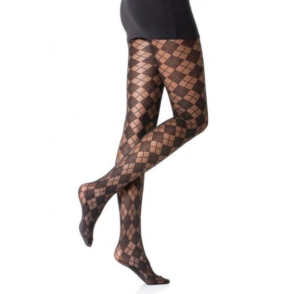Damen Strumpfhose mit Muster Nero Frauen Hose Socken N.1673 40 DEN schwarz