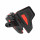 Telesin GP-HBM-MT2 Helmhalterung für Sportkameras wie die Go Pro, Osmo oder Insta Kameras Schwarz-Orange