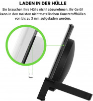 Belkin drahtloser Boost Up Ladeständer (10 W) schnelles Drahtlosladen für Smartphones inkl. UK-Netzteil, Schwarz