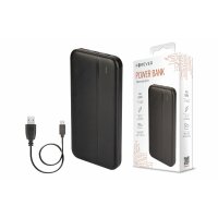 Powerbank 10000mAh mit 2 Outputs kompatibel mit Handy, Tablet, Smartphone Schwarz