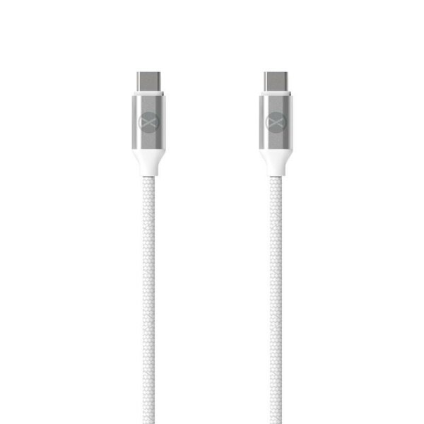 FOREVER USB-C ZU USB-C iPhone Datenkabel Ladekabel 1,2M 3A 20W Weiß