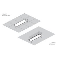 LED-Line PRIME Panel 2in1 30W 4000K 3600lm 120x30cm Aufputzmontage abgehängten Decken