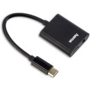 Hama 187206 2in1-USB-C-Audio/Ladeadapter...