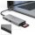 Hama USB C Hub 6 Ports (Multiport Adapter 1x HDMI 4K, 2x USB-A, 1x USB-C, 2x Kartenleser SD und microSD) Alu