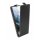 Flip Case kompatibel mit Samsung Galaxy S23 (S911B) vertikal aufklappbar Schutzhülle Hülle Schwarz