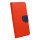 Buch Tasche "Fancy" kompatibel mit SAMSUNG GALAXY S23+ (SM-916B) Etui mit Standfunktion, Kartenfach Rot-Blau