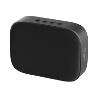 Maxlife MXBS-03 3W Bluetooth Lautsprecher stilvoller Lautsprecher, mit einem ästhetischen Stoff überzogen Schwarz