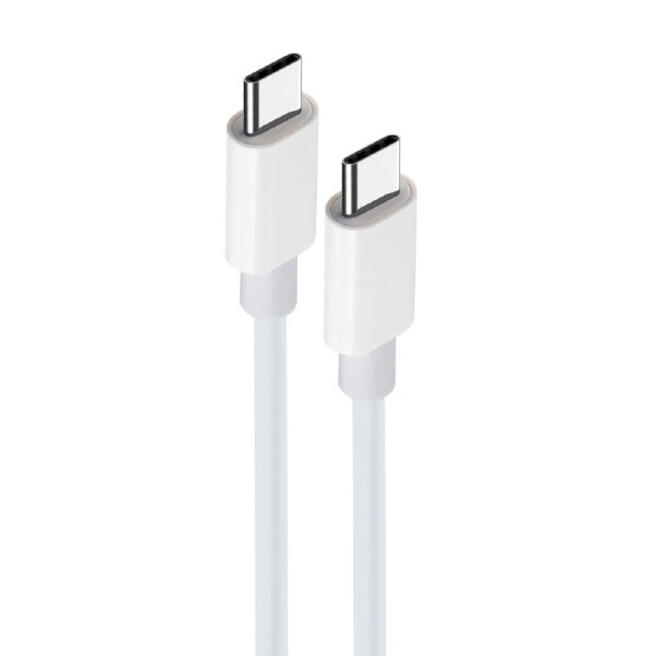 1m 100W Ladekabel USB-C - USB-C Schnellladekabel Datenkabel Handy-Ladekabel Weiß