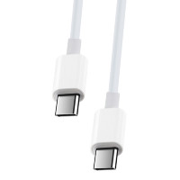 2m 60W Ladekabel USB-C - USB-C Schnellladekabel Datenkabel Handy-Ladekabel Weiß
