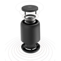 Maxlife MXBS-04 5W 1200mAh Bluetooth Lautsprecher stilvoller kabelloser Lautsprecher mit Membarane Schwarz