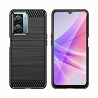 Carbon Case Hülle kompatibel mit Oppo A57 5G...