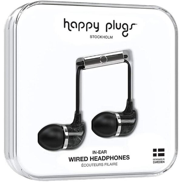 Happy Plugs Kopfhörer/ Earbuds / Earbud Plugs / In-EarKopfhörer mit Mikrofon und Fernbedinung kabelgebuden