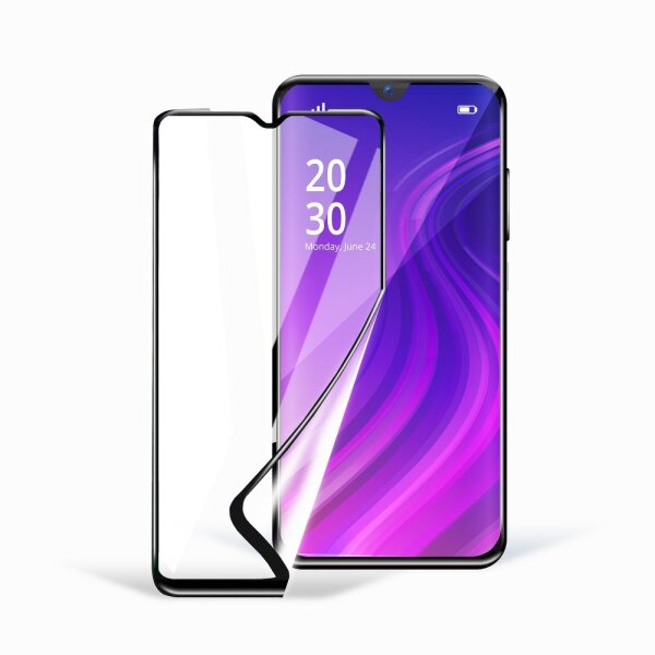 Full Covered Hybrid Glass kompatibel mit Samsung Galaxy M33 5G Premium Tempered Glas Anti-Finger