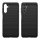 Carbon Case Hülle kompatibel mit Samsung Galaxy A14 5G flexible Silikon Carbon Hülle schwarz
