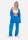 Jacke Jogginghose Set Oversize Hemdjacke blau