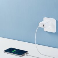 Travel Charger Combo Schnellladegerät Handy-Ladegerät USB-A / USB-C 33W PD Weiß (BHR4996GL)