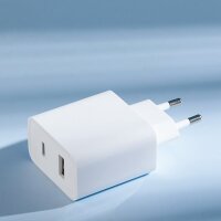 Travel Charger Combo Schnellladegerät Handy-Ladegerät USB-A / USB-C 33W PD Weiß (BHR4996GL)