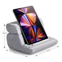 Velour faltbarer Tablet-Telefonständer Kissen Tischständer Grau (60646 LP473)