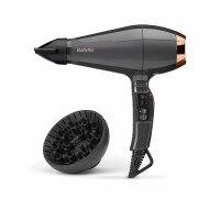 BaByliss Italian Air Pro 2200 Haartrockner Föhn, AC-Motor, 2200 W Leistung, Ionen-Technologie, 6719DE Grau