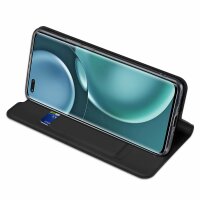 Buch Tasche kompatibel mit Motorola Moto Edge 30 Ultra Etui Brieftasche Schutzhülle mit Standfunktion, Kartenfach schwarz