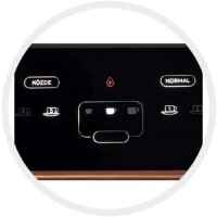 Arzum Okka Grandio 1400W Duo Mokka-Kaffeemaschine Schwarz, Bronze Fassungsvermoegen Tassen=10 Display