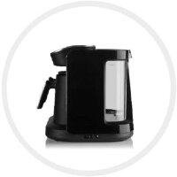 Arzum Okka Grandio 1400W Duo Mokka-Kaffeemaschine Schwarz, Bronze Fassungsvermoegen Tassen=10 Display