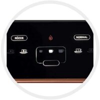 Arzum Okka Grandio 1400W Duo Mokka-Kaffeemaschine Schwarz, Silber Fassungsvermoegen Tassen=10 Display