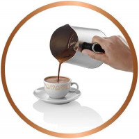 Arzum Okka OK0010-K Minio Pro Türkische Kaffeemaschine Chrom, 18/10 Edelstahl