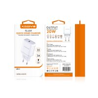 PD 20W Quick Home Charger USB-C Schnell-Ladegerät weiß