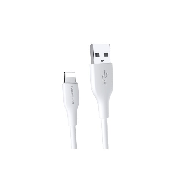 COFI 2.4A 2 Meter iPhone Datenkabel 2.4A USB zu iPhone Schnell-Ladekabel Lade- und Synchronisationskabel weiß