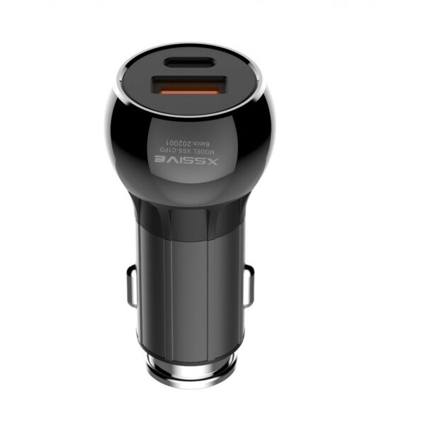 COFI 36W KFZ PD Quick Car Charger Auto Ladegerät 1x USB 1x Typ-C Port Zigarettenanzünder Ladeadapter schwarz