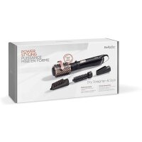 BaByliss AS200E Rotierende Warmluftbürste Set Brush & Style Ionic, 1000 Watt, 4 Aufsätze, schwarz, 5-teiliges Set