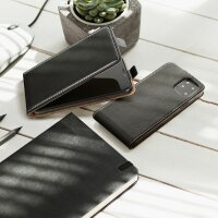 Flip Case kompatibel mit Samsung Galaxy A53 5G Handy Tasche vertikal aufklappbar Schutzhülle Klapp Hülle schwarz