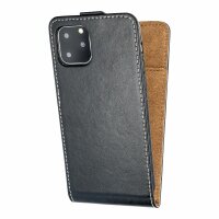 Flip Case kompatibel mit Nokia 230 Handy Tasche vertikal aufklappbar Schutzhülle Klapp Hülle schwarz