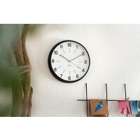 Moderne Wanduhr Cozy ø31cm modern Bahnhofsuhr schwarz weiß