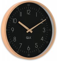 QLK Wanduhr schwarz Slight Moderne Design Uhr mit...