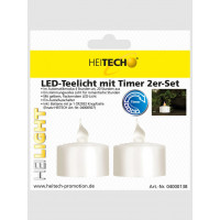 LED-Teelicht mit Timer 2er-Set