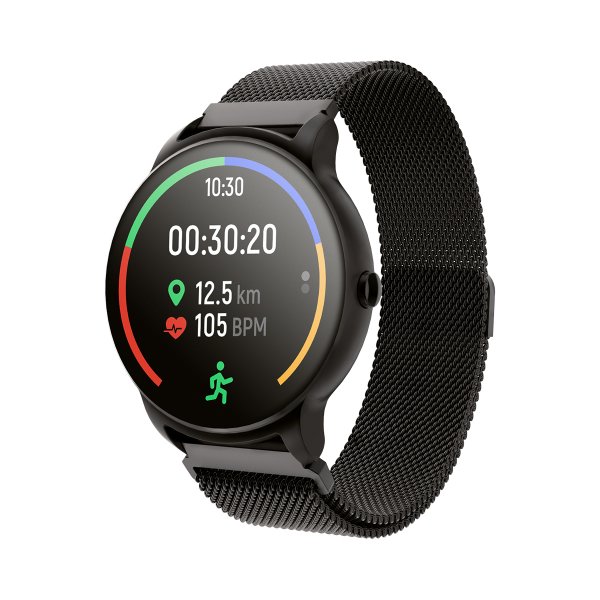 Forever Forevive 2 Fitness Tracker Wasserdicht IP67 Multi-Sport-Funktion Armband Uhr Bluetooth Smart Watch Schrittzähler Pulsmesser Schwarz kompatibel mit Anrdoid iPhone