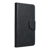 Buch Tasche "Fancy" kompatibel mit Samsung Galaxy A54 5G Handy Hülle Brieftasche mit Standfunktion, Kartenfach Schwarz