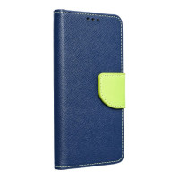 Buch Tasche "Fancy" kompatibel mit Realme 10 Handy Hülle Brieftasche mit Standfunktion, Kartenfach Blau-Grün