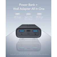 VEGER Powerbank ACE100 - 20W10 000mAh Quick Charge PD USB-C und 2x USB, EU-Netzstecker (W1146)