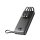 VEGER Powerbank C20 - 20 000mAh (Micro + Typ C + iPhone) schnelles Aufladen Schwarz (W2047)