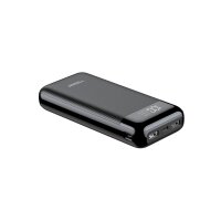 VEGER Powerbank L21 - 20 000mAh LCD Micro-USB, USB-C und 2x USB, schnelles Aufladen Schwarz (W2019)