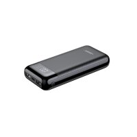 VEGER Powerbank L21 - 20 000mAh LCD Micro-USB, USB-C und 2x USB, schnelles Aufladen Schwarz (W2019)