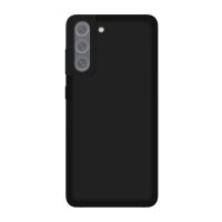 Silikon Hülle Basic kompatibel mit Motorola Moto E22 Case TPU Soft Handy Cover Schutz Matt-Schwarz