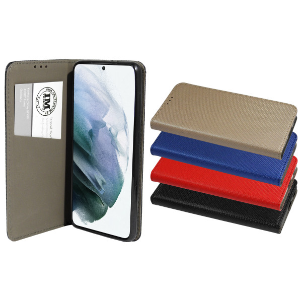 Buch Tasche "Smart" kompatibel mit SAMSUNG GALAXY S23 Handy Hülle Etui Brieftasche Schutzhülle mit Standfunktion, Kartenfach