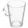 Pasabahce 2x Teeglas mit Glasuntertasse Tribeca 18 cm 38,5 cl, aus Glas, transparent