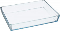 Pasbahce Borcam Premium Rechteckblech 26Cmx37Cm, 4350 cc transparent