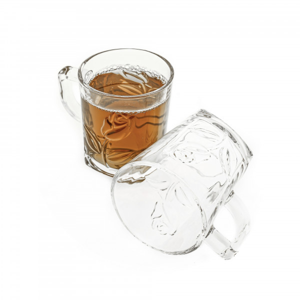 Almina 6er Set Teegläser Wassergläser-Set aus Glas transparent