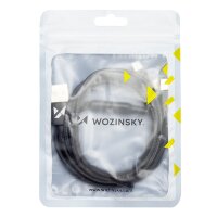 Wozinsky 3in1 USB - USB Typ C / Micro USB / iPhone-Anschluss Ladekabel 2.8A 1.25m Schwarz